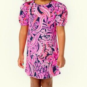 Lilly Pulitzer Girls Rhett Mini Floral Dress Size 6/7 years